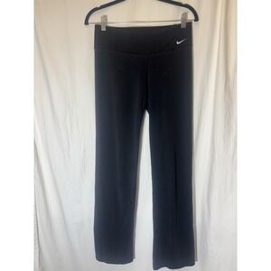 Womens‎ Nike black capri dri-fit athletic leggings size Medium HH4